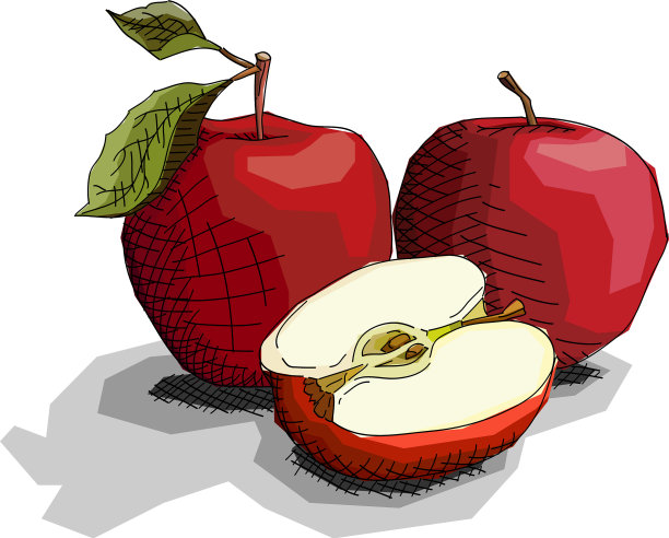 画红苹果图片下载