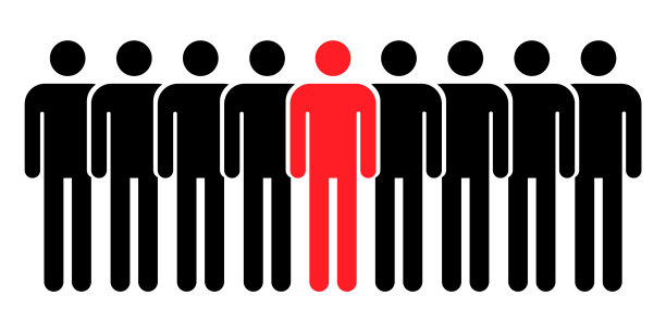 分组的人平面图标孤立在白色图片下载