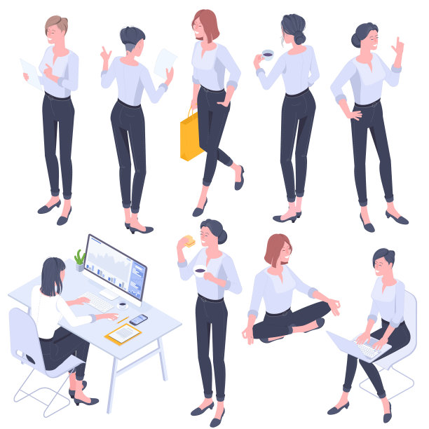 年轻女性的姿态图片下载