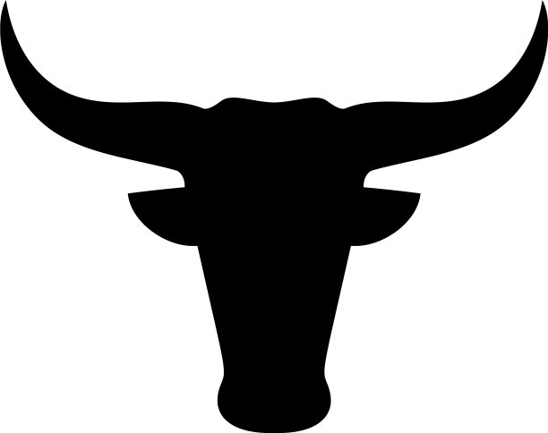 牛头扁平图标符号图片下载