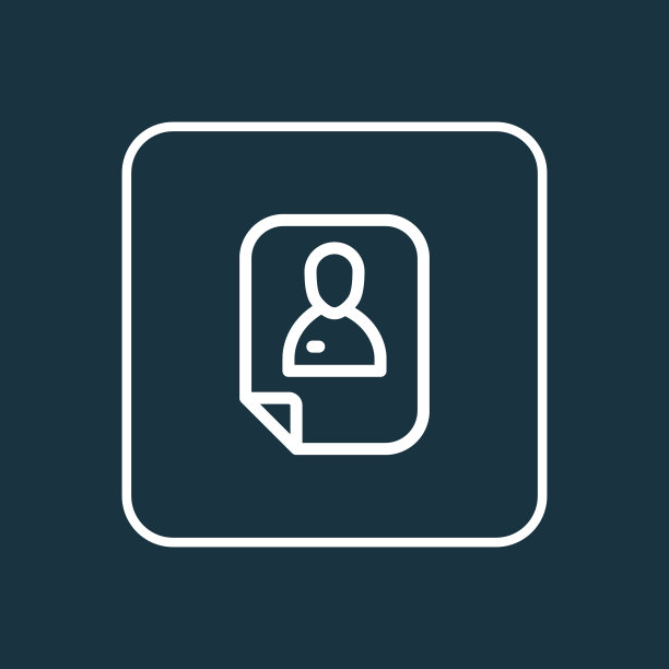 简历图标线符号优质隔离图片下载