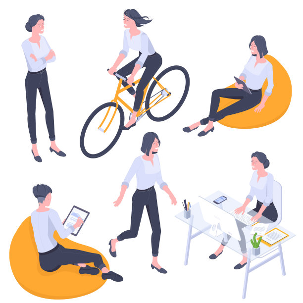 年轻女性的姿态图片下载