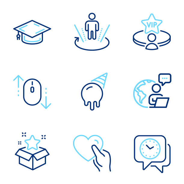 商业图标集包括图标为冰淇淋图片下载