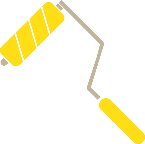 油漆滚筒图标设计模板图片下载