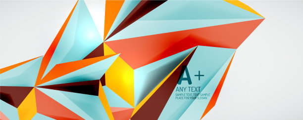 三角形几何背景低多边形3d图片下载