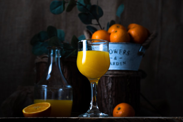 家庭自制新鲜橙汁图片下载