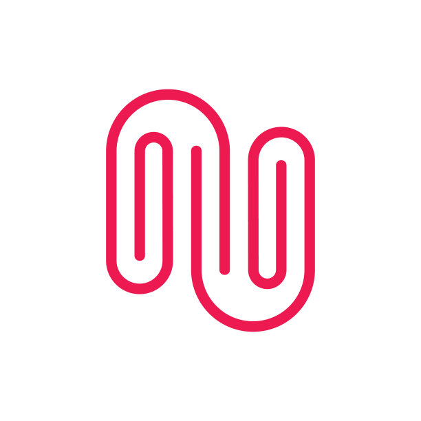 字母N回形针Logo图片下载