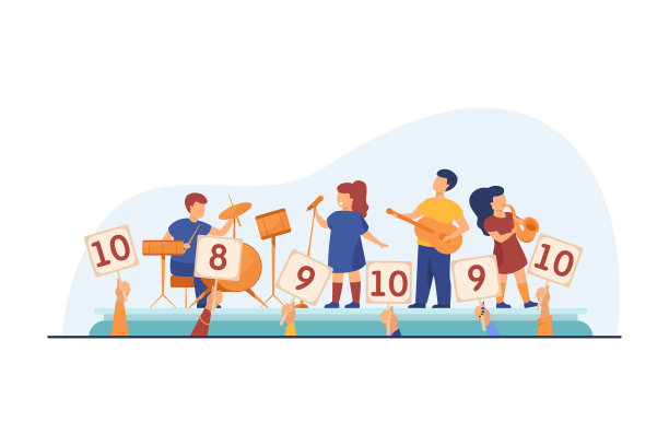 孩子们演奏乐器，唱歌图片下载