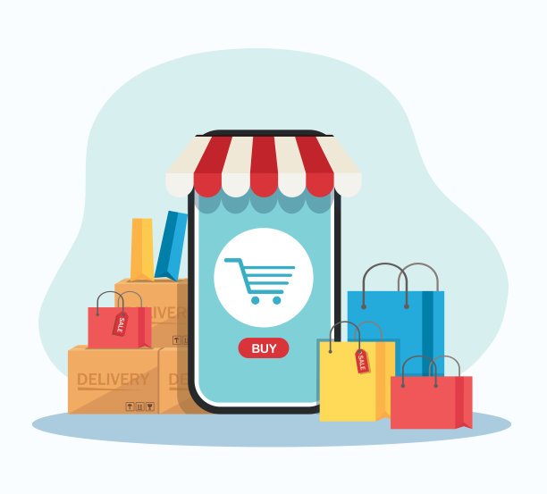 送货员骑踏板车摩托车送货服务理念。矢量图图片下载