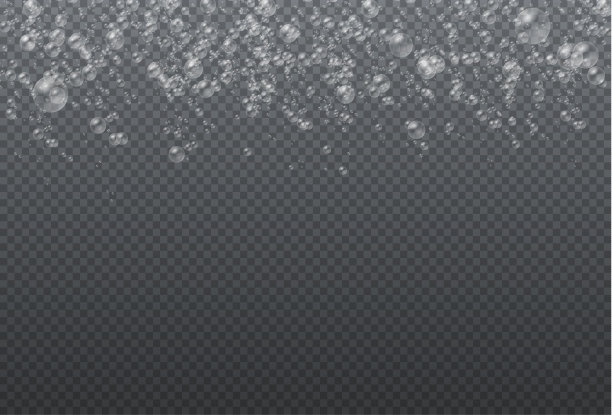 一套白色水现实的肥皂泡。图片下载