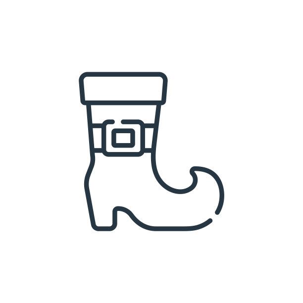 鞋图标向量从爱尔兰的概念。细线插图的鞋可编辑的笔触。鞋线性标志使用在web和移动应用程序，标志，印刷媒体。图片下载