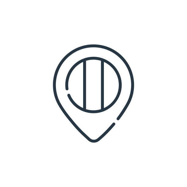 地图占位符图标矢量从爱尔兰的概念。地图占位符可编辑描边的细线说明。地图占位符线性标志，用于web和移动应用程序，标志，印刷媒体。图片下载