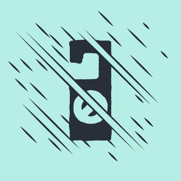 黑色请勿打扰图标隔离绿色图片下载