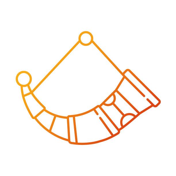 饮水角梯度线性矢量图标图片下载