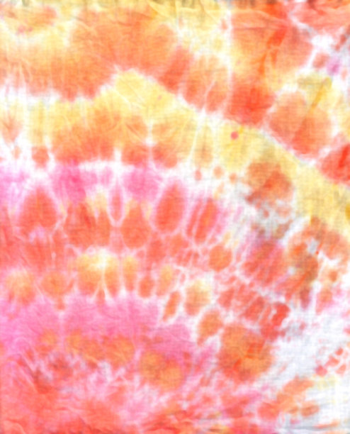 彩色绘画diy。脏的水彩印花布。混乱的背景染色。扎染技术，水洗纹理。插图图片下载