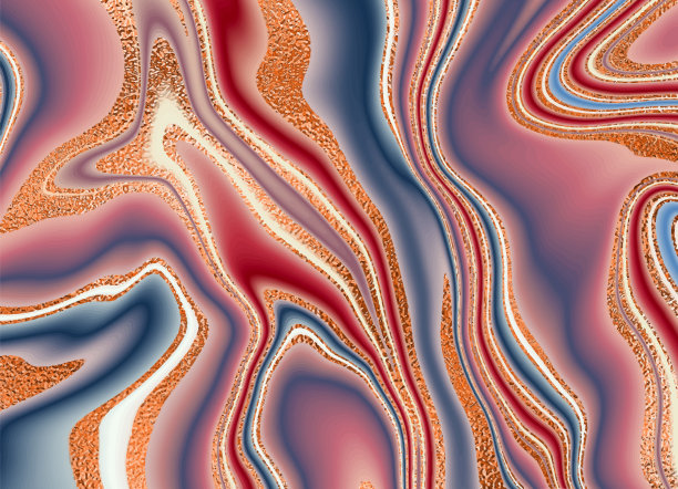 大理石粉红色的黄金。漂亮的大理石条纹和条纹。适用于封面、简报、邀请函、传单、年度报告、海报和名片。图片下载