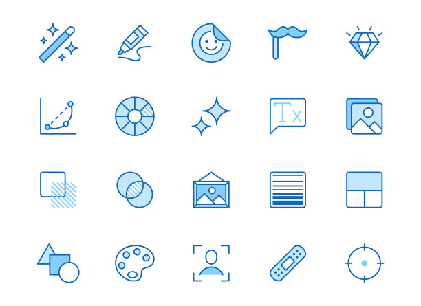 照片编辑行图标设置图像滤镜添加图片下载