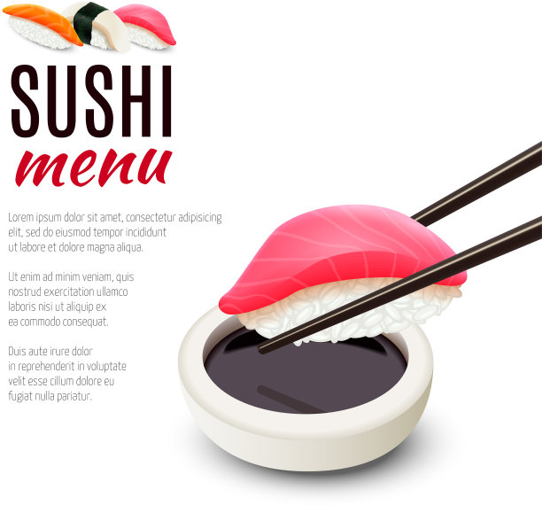寿司菜单背景图片下载