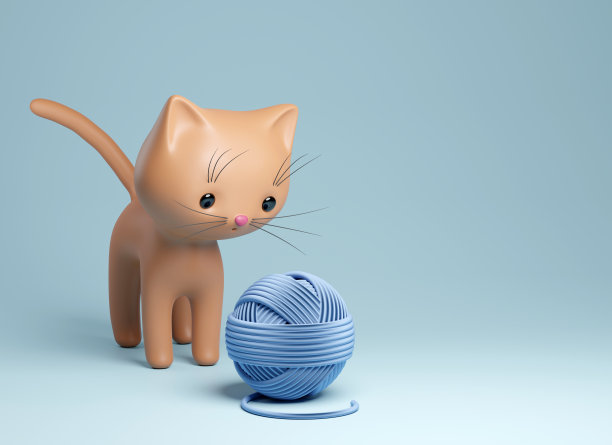 可爱的3 d的小猫图片下载