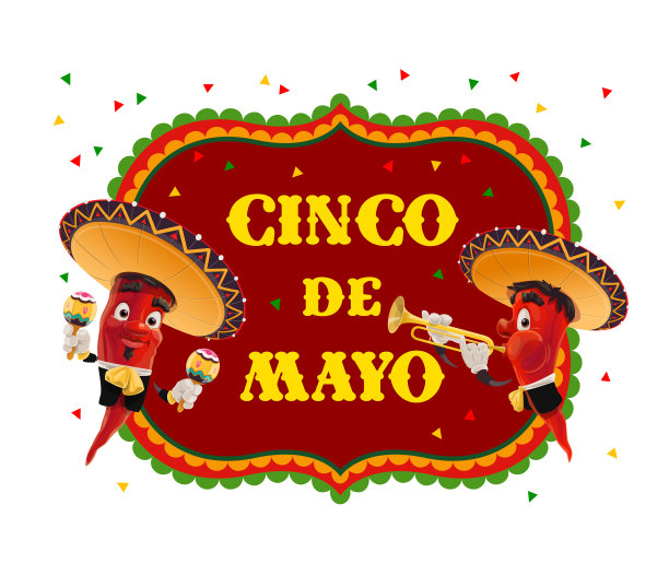 胡椒墨西哥流浪乐队 cinco de mayo 假期图片下载