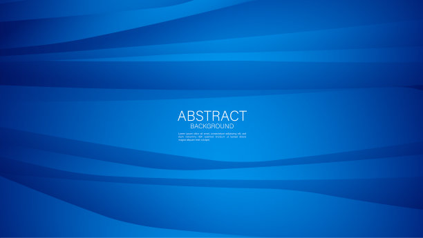 蓝色梯度波抽象背景覆盖图片下载