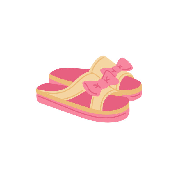 女人温暖舒适的拖鞋或皮人字拖平底鞋图片下载