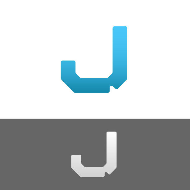 J字母字母摘要矢量文本标志图片下载