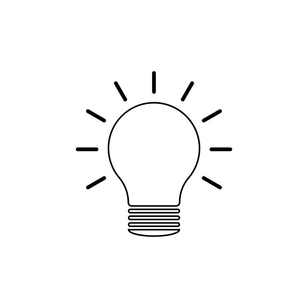 灯泡线性图标，概念理念，解决方案，创新。矢量插图孤立。图片下载