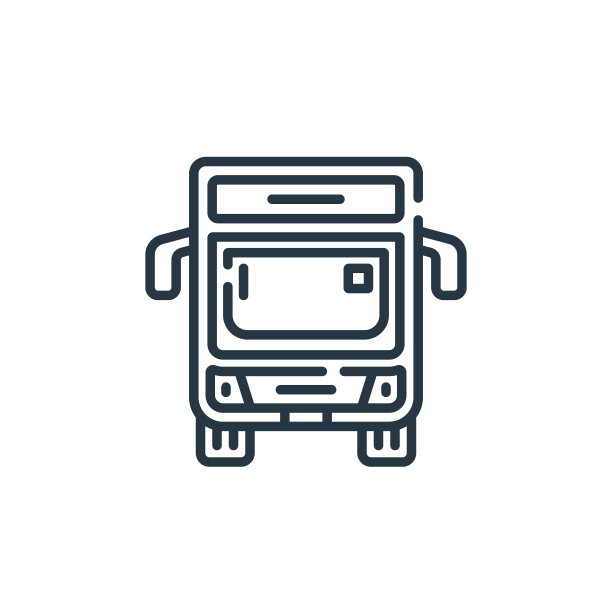 公共服务概念中的总线图标向量。细线插图的公共汽车可编辑的笔触。公交线性标志，用于web和移动应用程序，标志，印刷媒体。图片下载