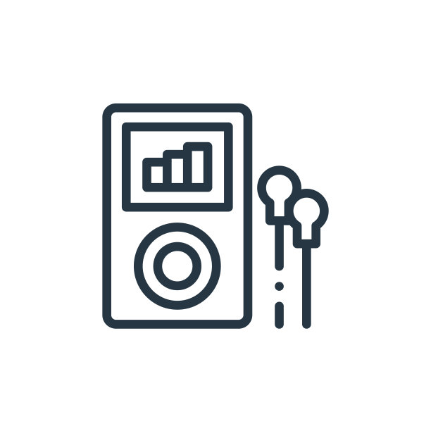 音乐播放器图标向量来自音乐概念。细线插图的音乐播放器可编辑的笔触。音乐播放器线性符号用于web和移动应用程序，标志，印刷媒体。图片下载