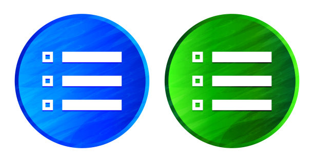 汉堡菜单栏图标grunge纹理圆形按钮设置插图图片下载