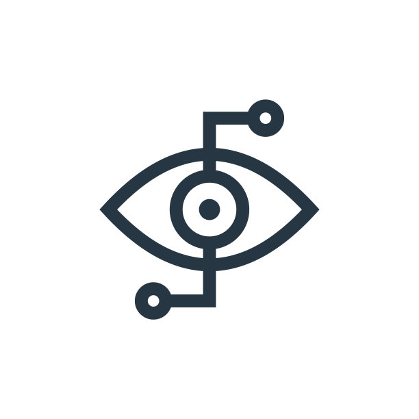 仿生眼图标向量来自未来的技术概念。细线插图的仿生眼睛可编辑的笔触。仿生眼线性标志用于网络和移动应用程序，标志，印刷媒体。图片下载