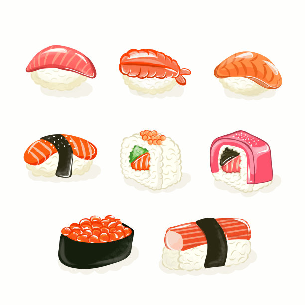 寿司卷组图片下载