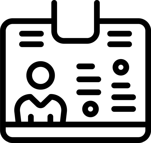 模板id卡图标轮廓样式图片下载