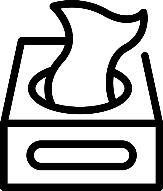 纺织抹布框图标轮廓风格图片下载