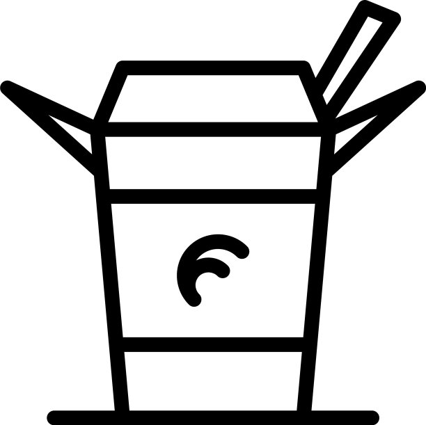 炒锅食物图标轮廓风格图片下载