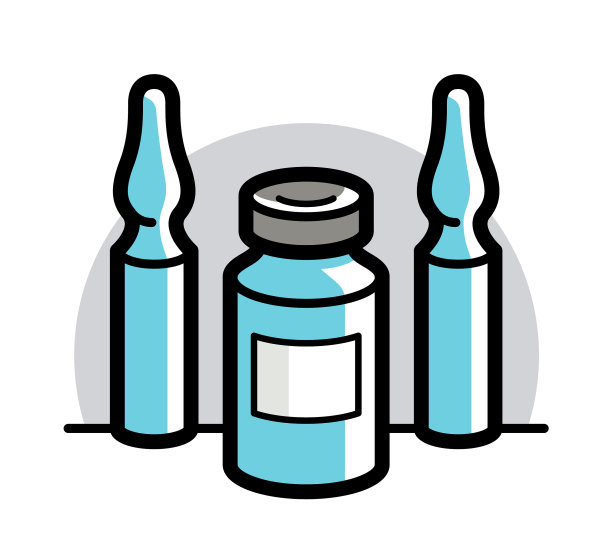 疫苗接种主题一安瓿隔离完毕图片下载