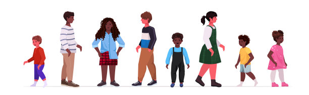 集混合种族女孩男孩可爱的儿童收集图片下载