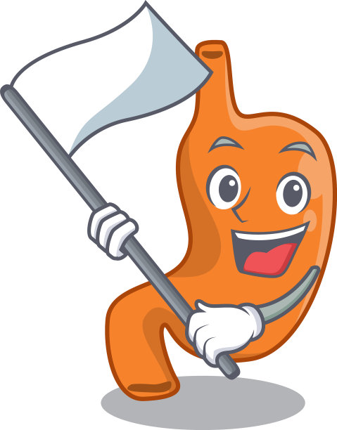 一款带有英雄性格的腹部吉祥物设计图片下载