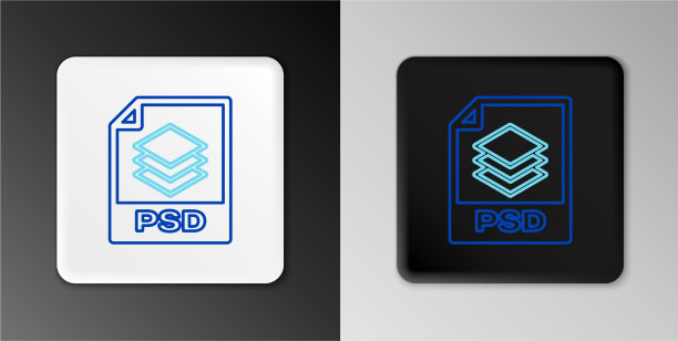 Line PSD file文档下载PSD按钮图标图片下载