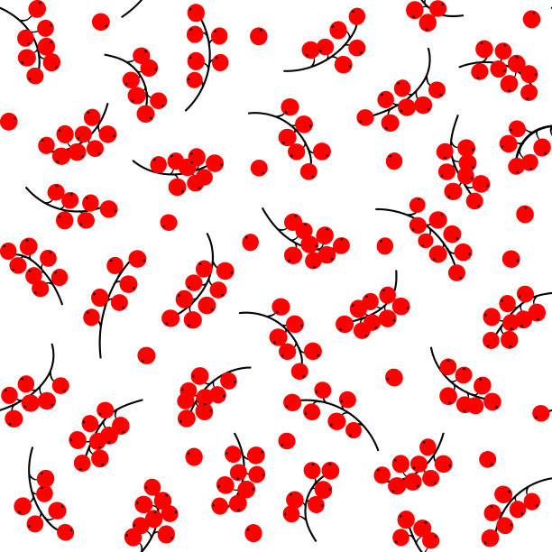 无缝图案红醋栗果图片下载