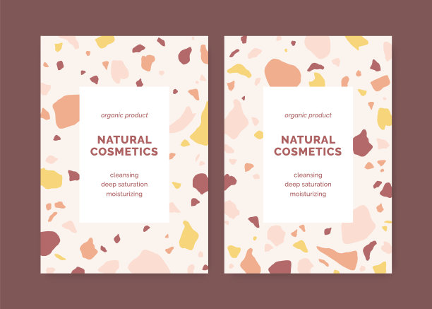 垂直卡与水磨石图案邀请图片下载