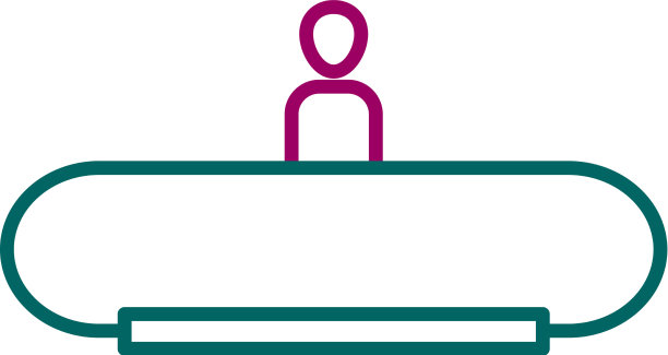 独特的水平电梯线图标图片下载