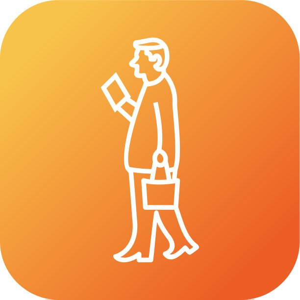 独特的手提袋线条图标图片下载