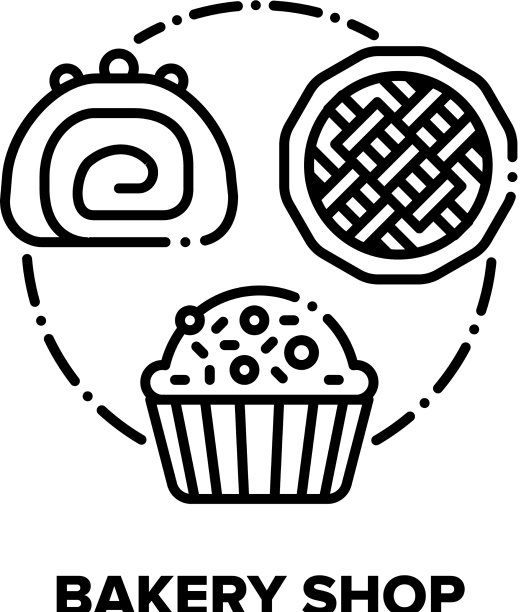 面包店概念黑色图片下载