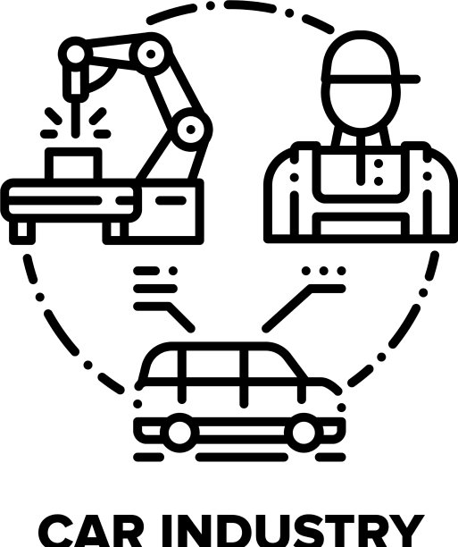 汽车工业概念黑图片下载
