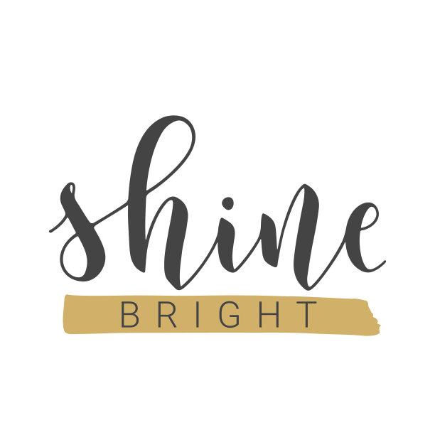 手写字体发亮图片下载