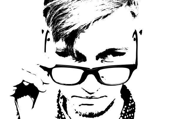 一个戴着眼镜的轻浮青年的肖像图片下载