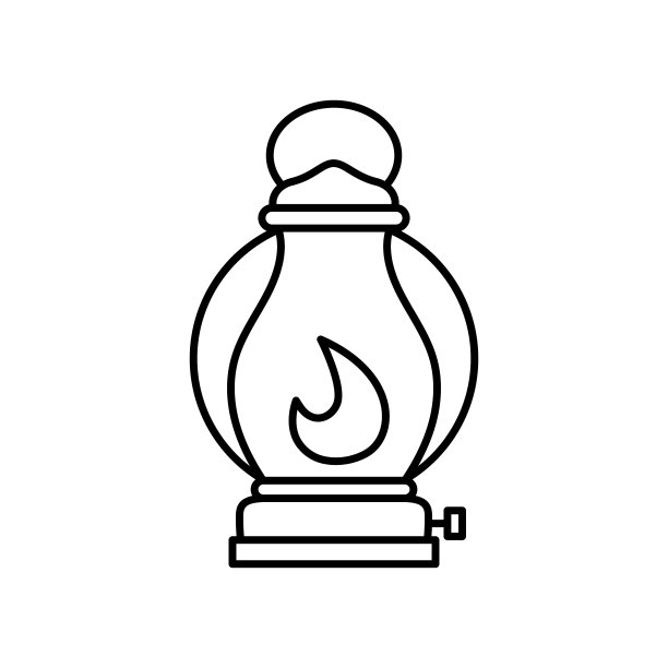 灯露营冒险图标图片下载