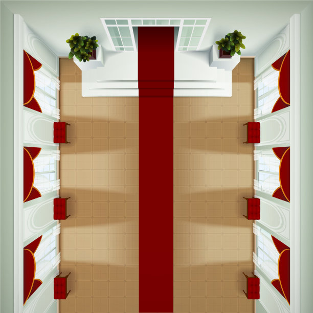 顶视图门厅内部图片下载